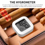 Cigar Companion Cedar Wood Shelf Clear Cigar Humidor with Hygrometer 100PCS PP Material Portable Multifunction Seal Up - Image 6