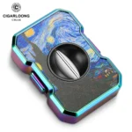 Cigar Cutter Mini Portable Travel V-Shape Sharp Blade Stainless Steel Exquisite Pattern Gadget Tool Smoking Accessories CE-25BY - Image 12
