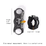 Cigar Scissors， Double-edged Stainless Steel V-shaped Cigar Cutter， Cuban Cigar Tool ，Carbon Fiber V Cigar Cutter Smoking Cigar - Image 3