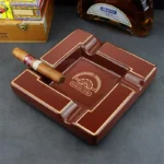 Elevate Your Cigar Experience with Our Ceramic Ashtray Set 4 Wide Mouth Slots for a Perfect Smoke  Large Office Cigar Ash Holder - Image 2
