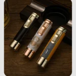 Honest Cigar Lighter With Cigar Accessories Tool Punch Cutter Holder Needle Luxury Metal Lighter Butane Refillable Jet Lighters. - Image 6