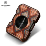 Cigar Cutter Mini Portable Travel V-Shape Sharp Blade Stainless Steel Exquisite Pattern Gadget Tool Smoking Accessories CE-25BY - Image 13