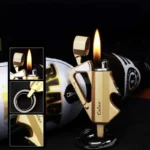 CHIF Three-in-one Multifunctional Keychain Lighter Creative Outdoor Portable Oil Lighter Bottle Opener Pendant Men's Tool - Image 4