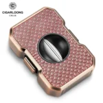 Cigar Cutter Mini Portable Travel V-Shape Sharp Blade Stainless Steel Exquisite Pattern Gadget Tool Smoking Accessories CE-25BY - Image 8