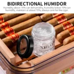 Cigar Companion Cedar Wood Shelf Clear Cigar Humidor with Hygrometer 100PCS PP Material Portable Multifunction Seal Up - Image 5