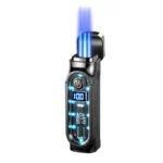 New Cigar Specific Three Direct Flame Lighter, Multi functional Cigar Specific Inflatable Lighter, Cigar Accessories, Men's Gift - Image 6