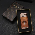 Honest Double Fire Direct-Pulse Cigar Special Lighter Metal V-Cigar Diamond Ignifier Gifts for Boyfriend Wholesale - Image 3