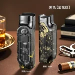New Cigar Specific Three Direct Flame Lighter, Multi functional Cigar Specific Inflatable Lighter, Cigar Accessories, Men's Gift - Image 10