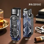 New Cigar Specific Three Direct Flame Lighter, Multi functional Cigar Specific Inflatable Lighter, Cigar Accessories, Men's Gift - Image 9
