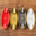 Jifeng Cigar Ashtrays Luxury Cigar Accessories Melamine Resin Portable Lightweight Ash Tray with 2 Slots for Cigar Smoking - Image 4