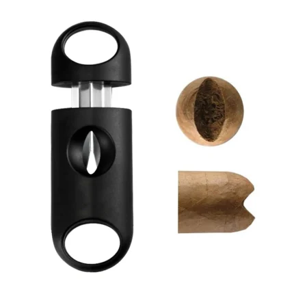 Cigar Cutter Cigar Set Pocket V-Cut Sharp Cigar Scissors Guillotine Portable Travel Cigar Cutting Round Punch Cigar Accessories