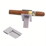 1PC Cigar Holder Folding Stainless Steel Portable Cigar Stand Rack Easy to Use Cigar Accessories Pratical Tool for Smokers - Image 2