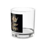Cigar Kingz 10oz Rocks Glass — Luxury Whiskey Tumbler with Gold Crown Design