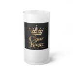 Cigar Kingz Frosted Beer Mug – Gold Crown Craft Beer Glass