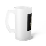 Cigar Kingz Frosted Beer Mug – Gold Crown Craft Beer Glass - Image 3