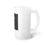 Cigar Kingz Frosted Beer Mug – Gold Crown Craft Beer Glass - Image 4