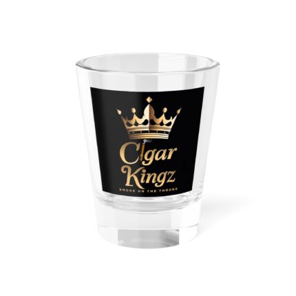 Cigar Kingz Gold Crown Shot Glass — 1.5 oz Party & Gift Favor