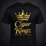Cigar Kingz Smoke Lifestyle T shirt- Black & Gold
