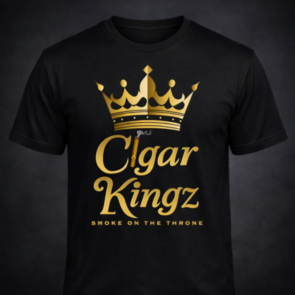 Cigar Kingz Smoke Lifestyle T shirt- Black & Gold