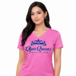 Cigar Queenz Smoke Lifestyle T shirt – Pink & Blue - Image 2