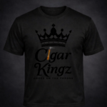 Cigar Kingz Smoke Lifestyle T shirt- Black & Black