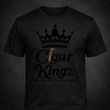 Cigar Kingz Smoke Lifestyle T shirt- Black & Black