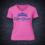 Cigar Queenz Smoke Lifestyle T shirt – Pink & Blue