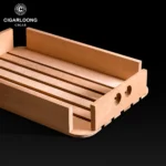 Cigar Companion Cedar Wooden Frame Transparent Cigar Box With Moisture Meter Pp Material Portable Multi Functional Seal - Image 4